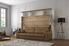 Шкаф-кровать с диваном горизонтальная Premium 160х200