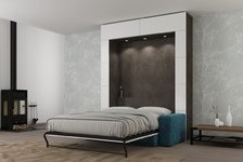 Шкаф кровать вертикальная с диваном Comfort 140х200