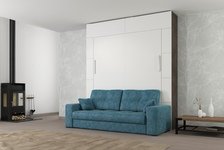Шкаф кровать вертикальная с диваном Comfort 160х200