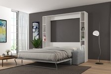 Шкаф кровать вертикальная с диваном Standart 160х200