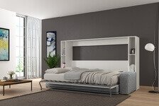 Шкаф-кровать горизонтальная с диваном Standart 140х200