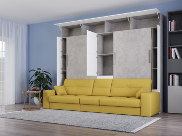 Шкаф-кровать трансформер 90+90 с диваном Comfort 4