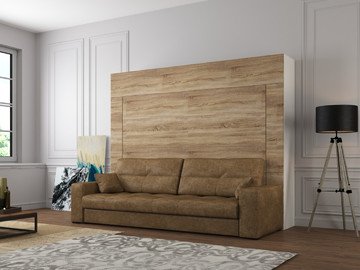 Шкаф-кровать с диваном горизонтальная Premium 160х200 2