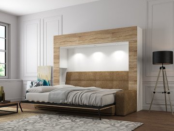 Шкаф-кровать с диваном горизонтальная Premium 160х200 3