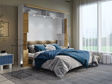 Шкаф кровать вертикальная Premium 180x200 2