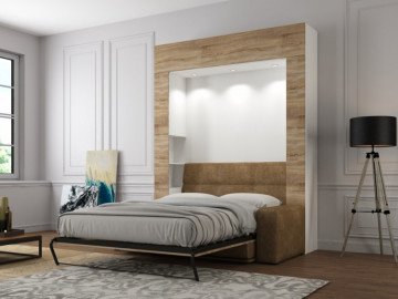 Шкаф кровать с диваном Premium 140х200 4