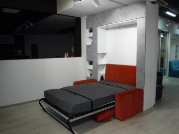 Шкаф кровать с диваном Premium 140х200 5