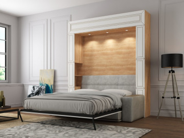 Шкаф-кровать с диваном Premium Кантри 160х200 3