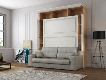 Шкаф-кровать с диваном Premium Кантри 160х200 4