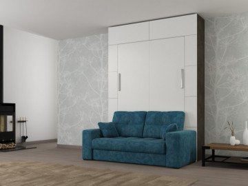 Шкаф кровать вертикальная с диваном Comfort 120х200 4