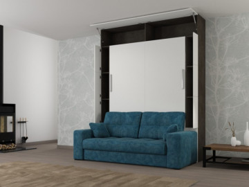 Шкаф кровать вертикальная с диваном Comfort 140х200 3