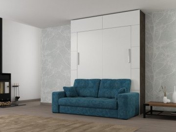 Шкаф кровать вертикальная с диваном Comfort 140х200 4