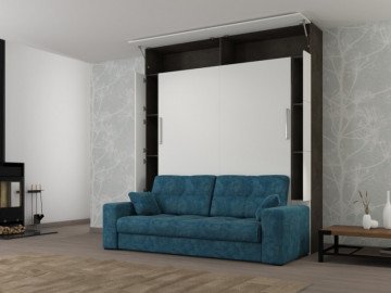 Шкаф кровать вертикальная с диваном Comfort 160х200 3