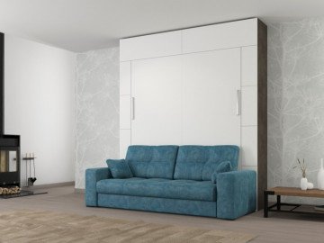 Шкаф кровать вертикальная с диваном Comfort 160х200 4