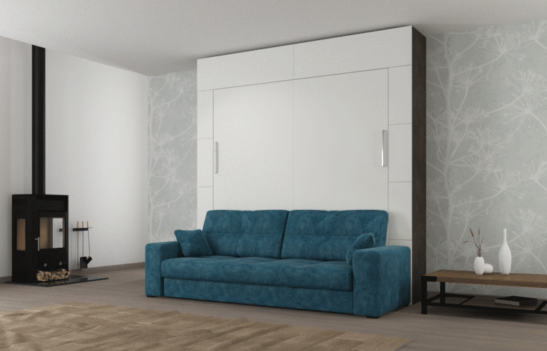 Шкаф кровать вертикальная с диваном Comfort 180х200 5