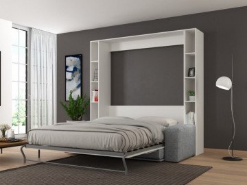 Шкаф кровать вертикальная с диваном Standart 160х200 2
